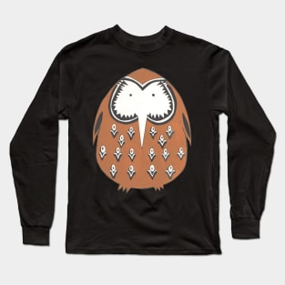 Retro Owl, Night time bird. Long Sleeve T-Shirt